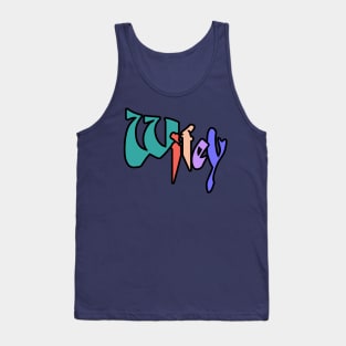 Wifey Typographic Tank Top